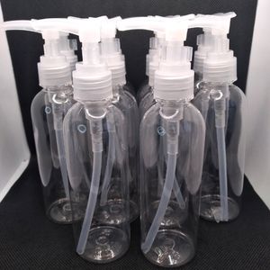 10 Pcs - 3oz/100 ML Empty Refillable Clear Plastic Lotion Pumps Dispense…